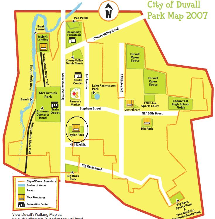 taylor park map duvall