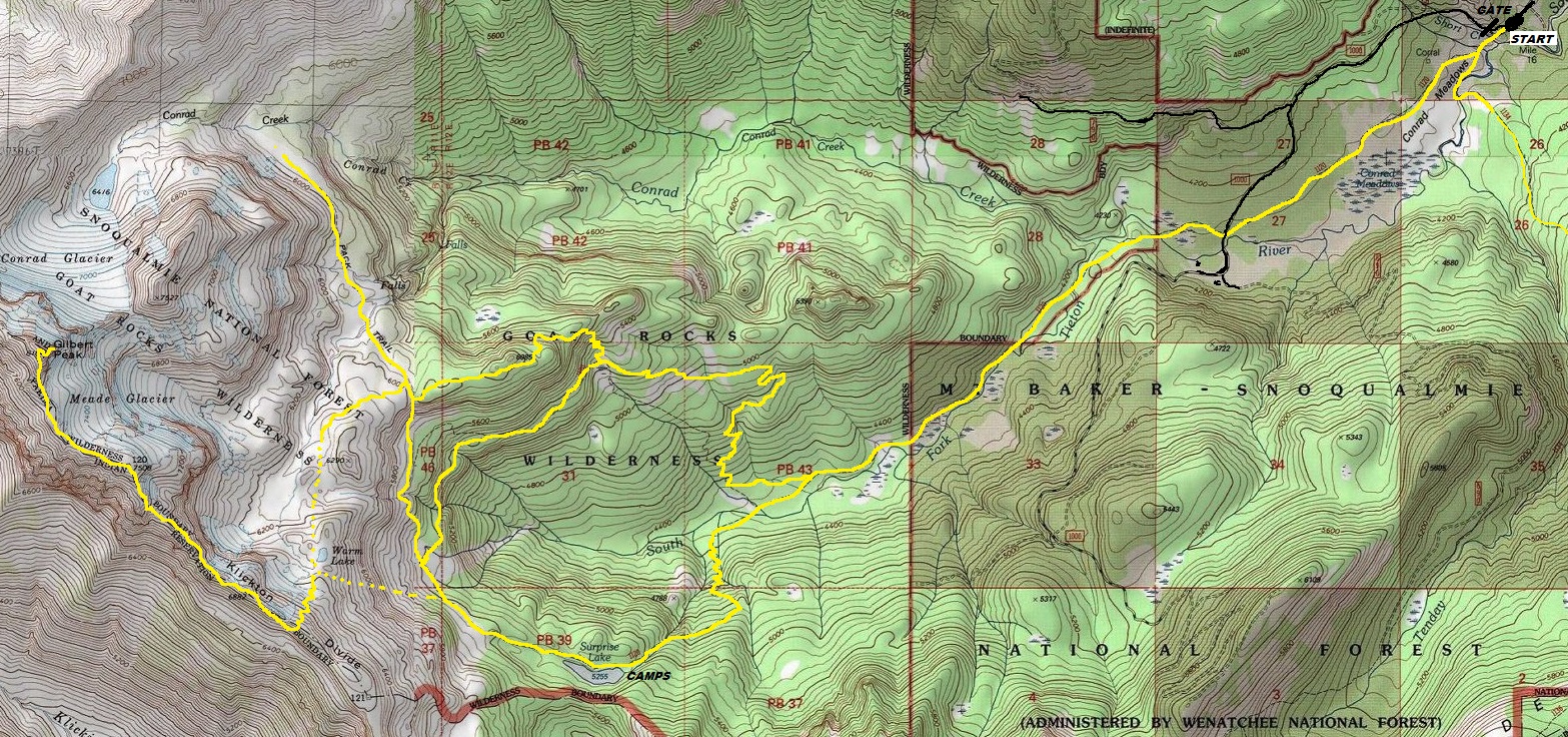 gilbert peak map