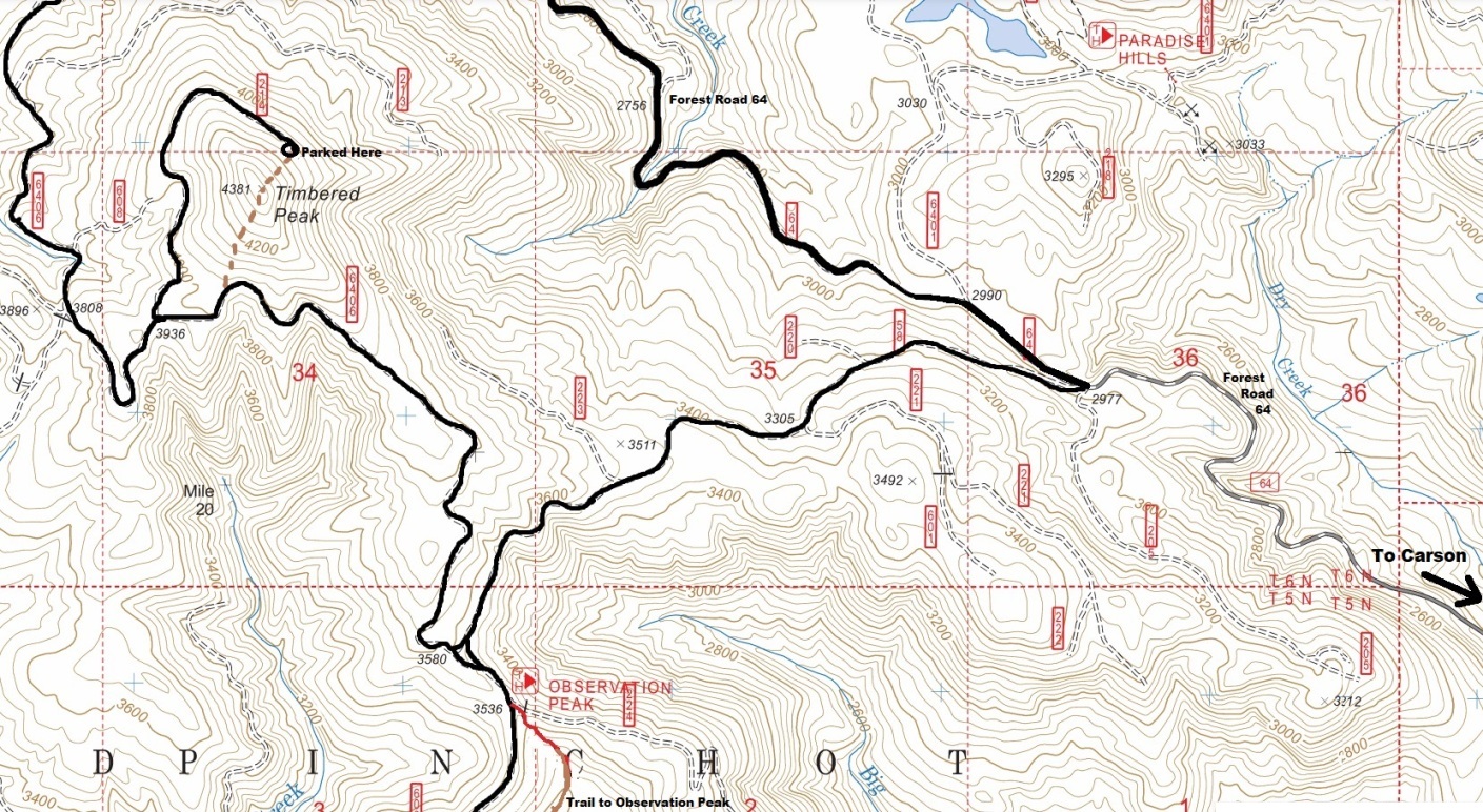 timbered peak map