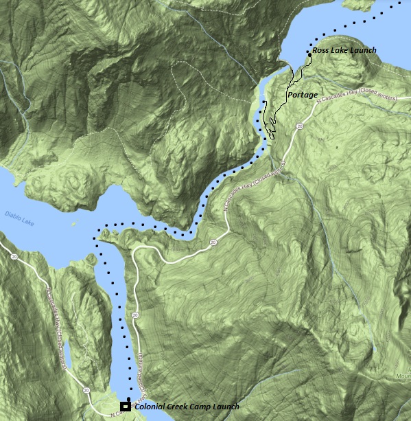 ross lake map