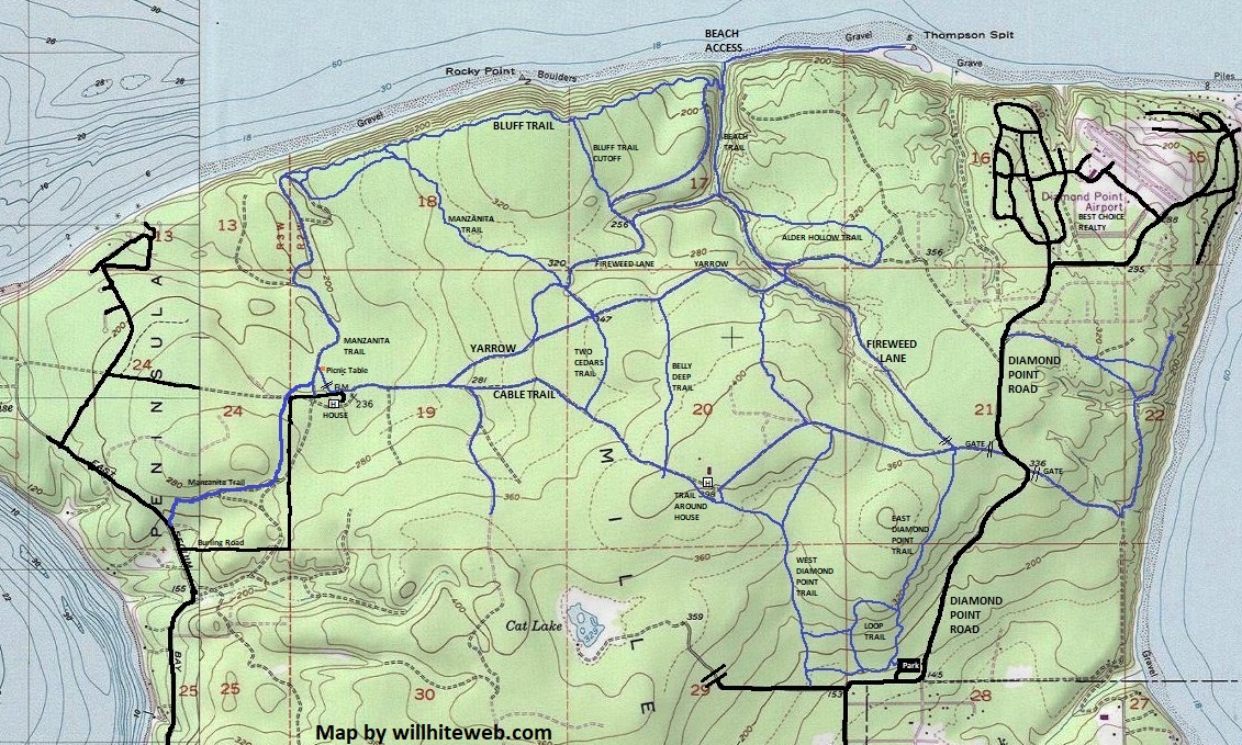 Miller Peninsula Property State Park map