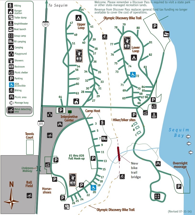 sequim bay state park map