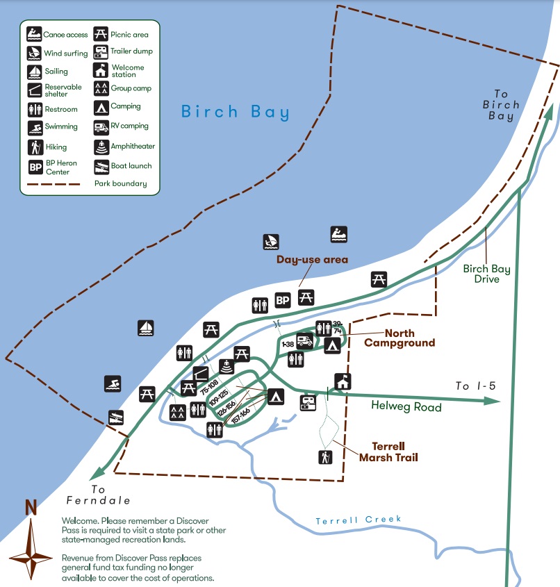 burch bay state park map