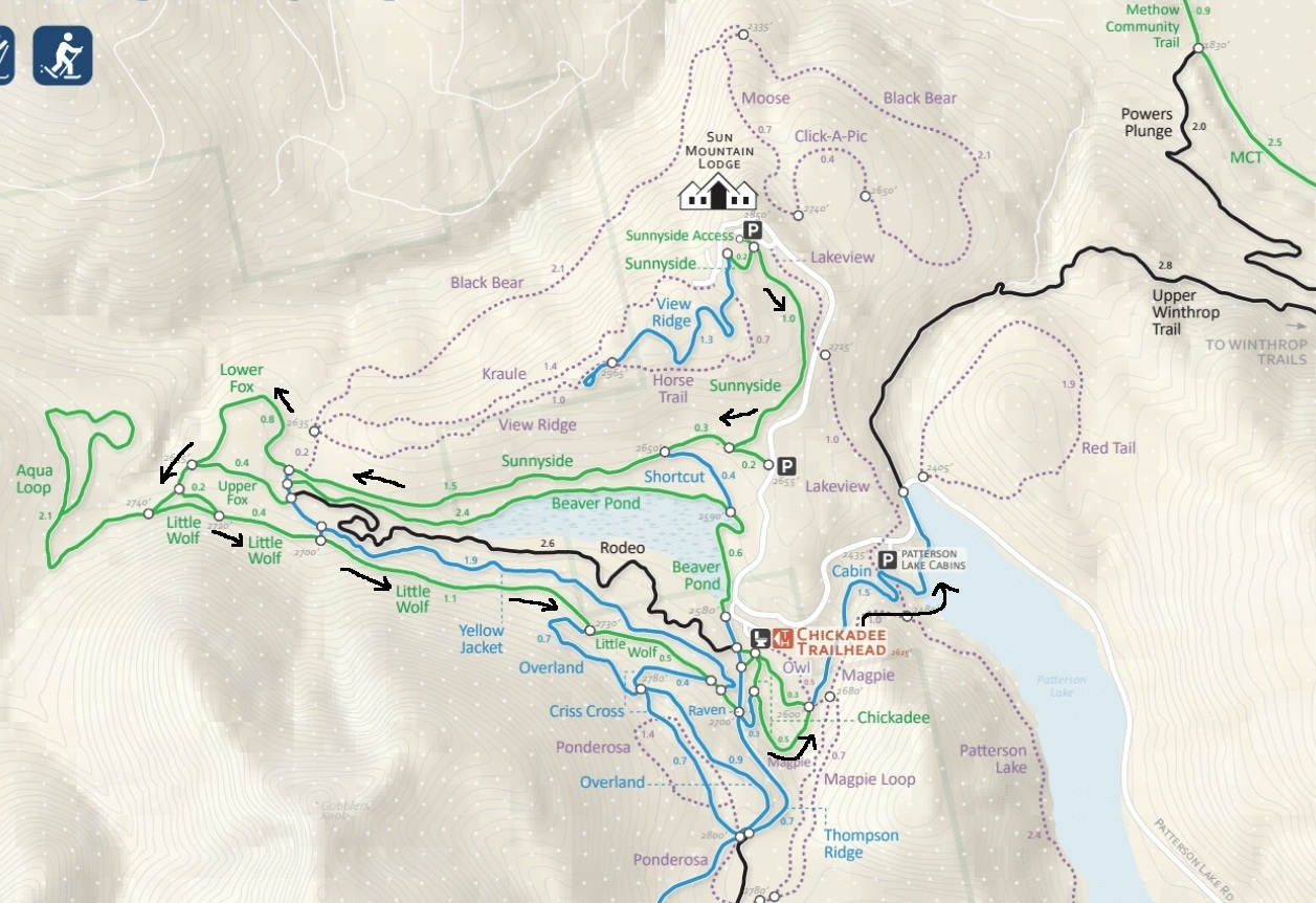 ski trails map
