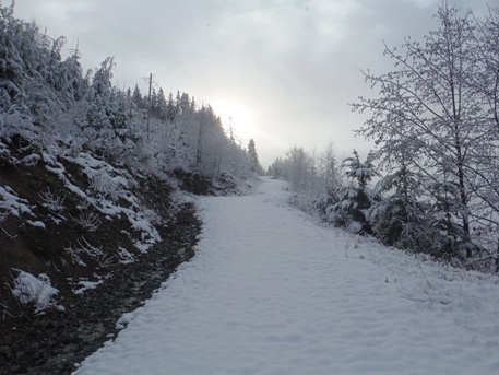 hiking blue mountain