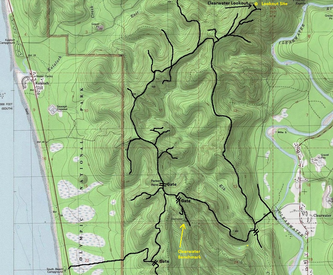 clearwater lookout map