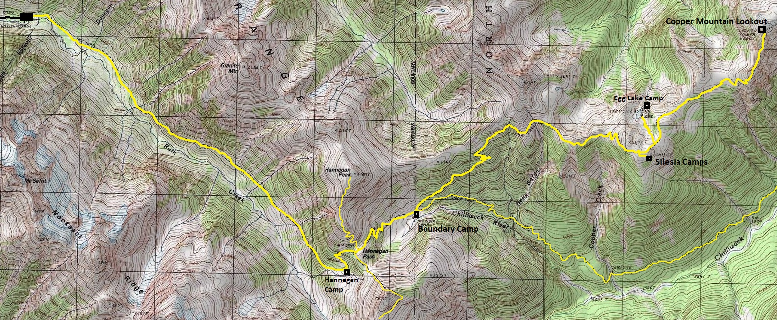 copper mountain lookout map