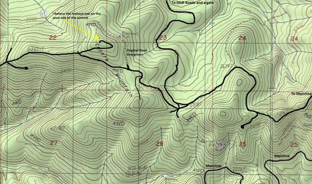 Coyote Mountain Map