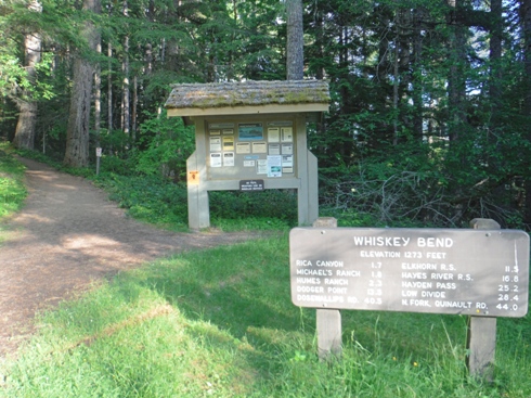 Whiskey Bend trailhead