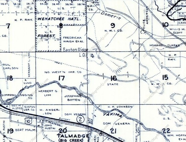 easton ridge map