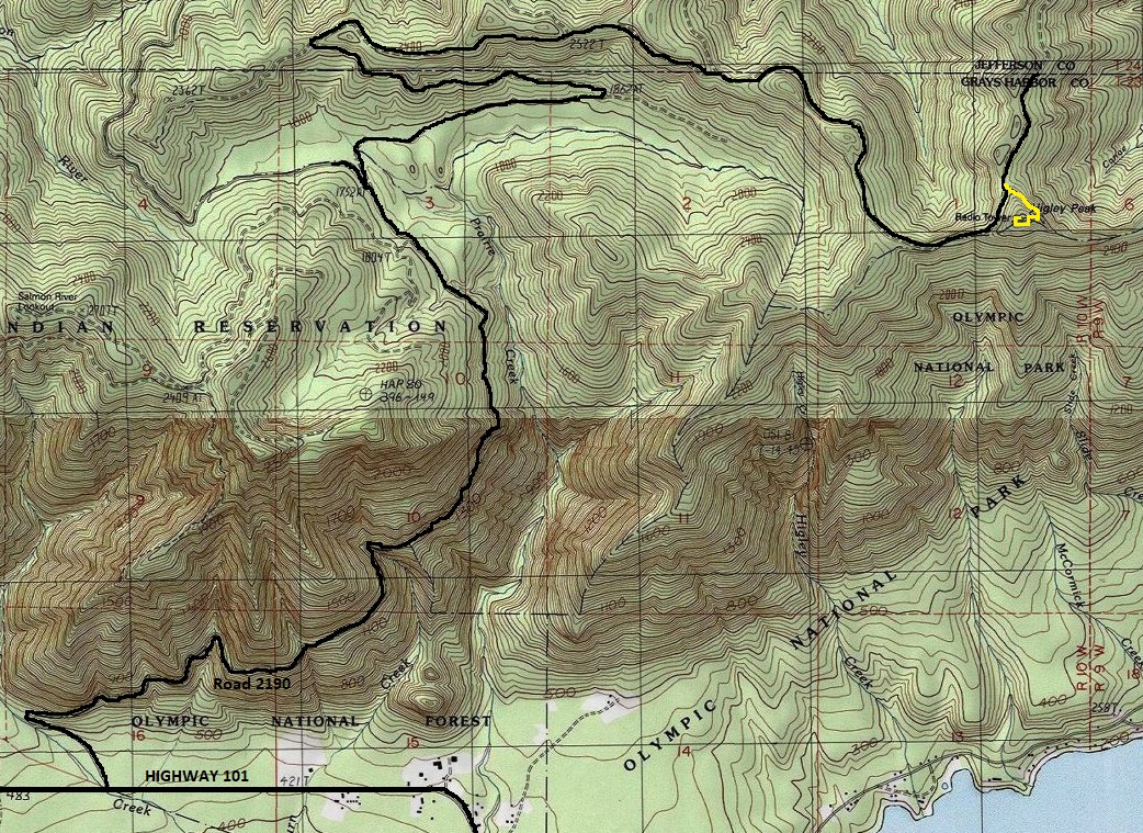 higley peak map