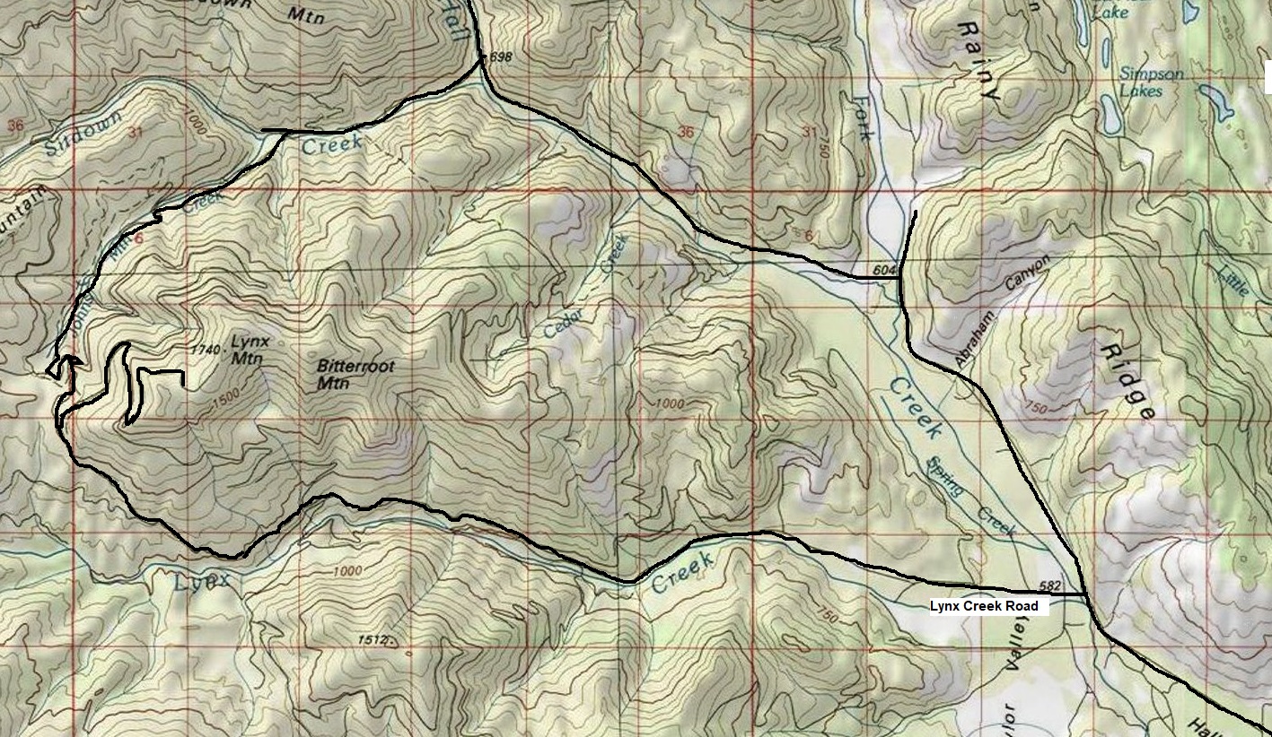 lynx creek map