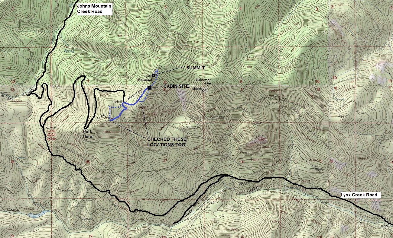 lynx mountain map