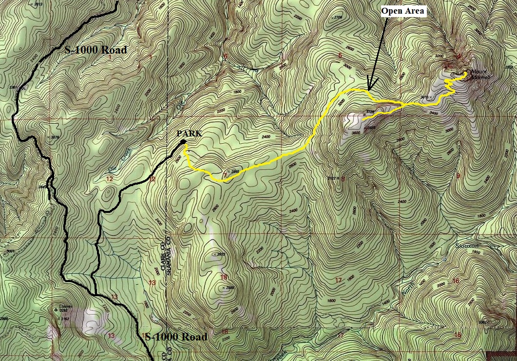 mitchell peak map