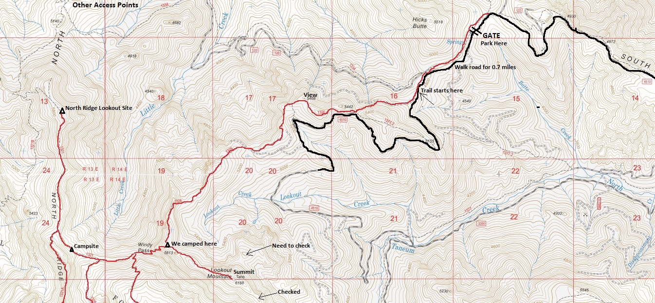 north ridge map