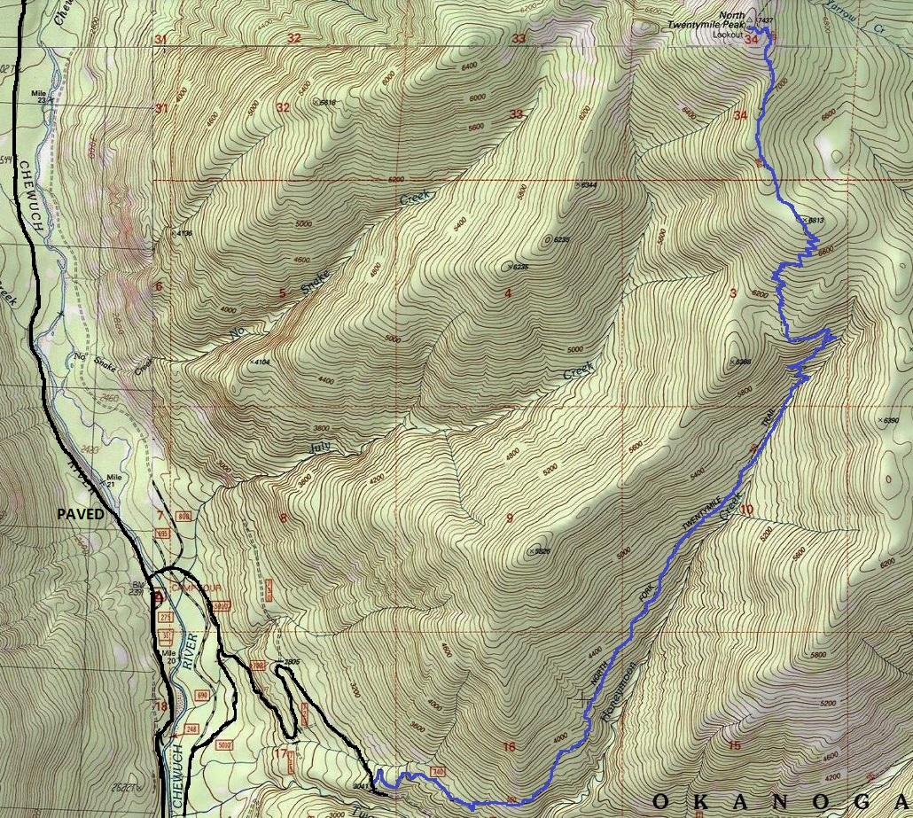 north twentymile map