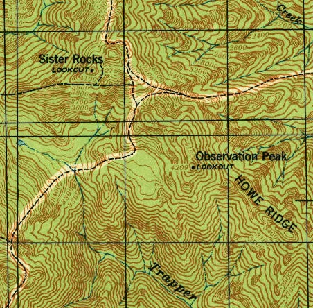 observation peak map