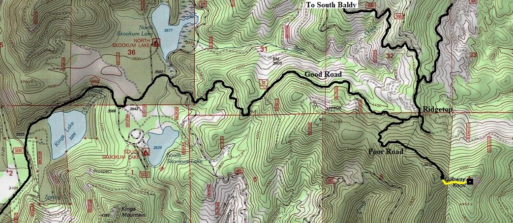 Ojibway Knoll map