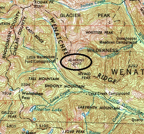 Poe Mountain map