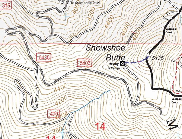 snowshoe butte map