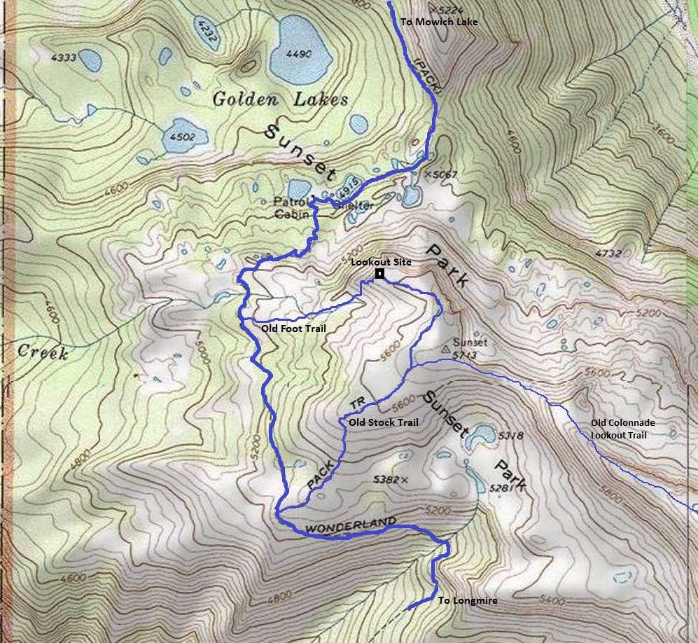 sunset park topo map