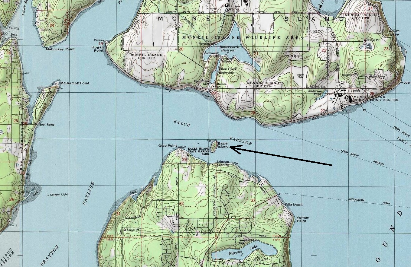 Eagle Island State Park map