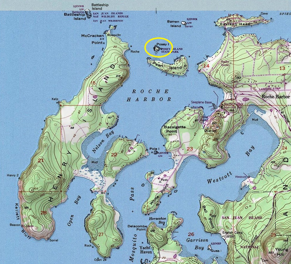 posey island map