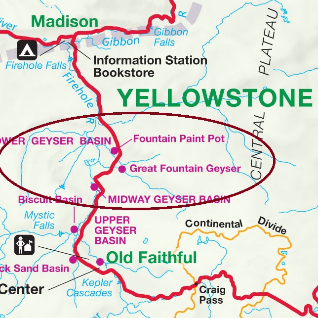 midway geyser map