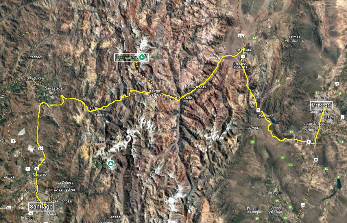 aconcagua map