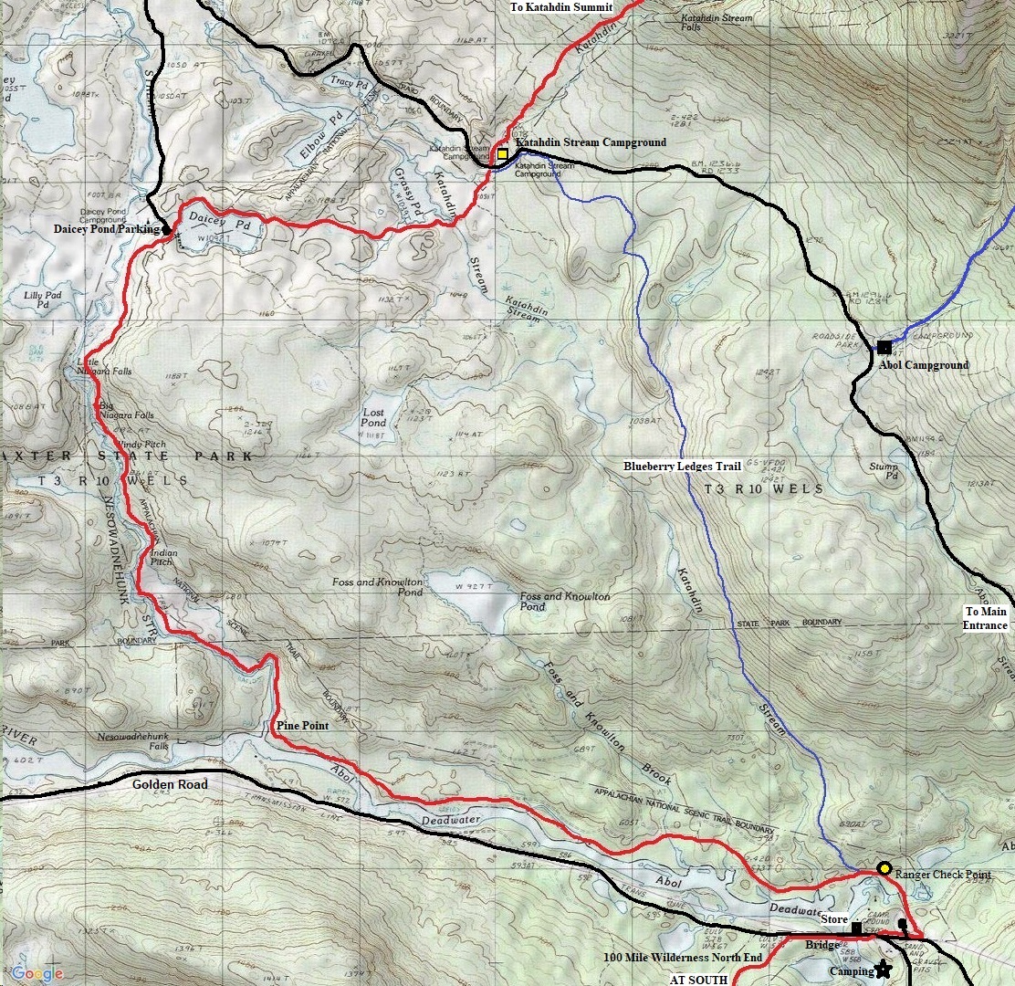 baxter state park map