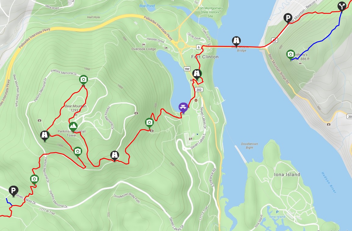 Bear Mountain map