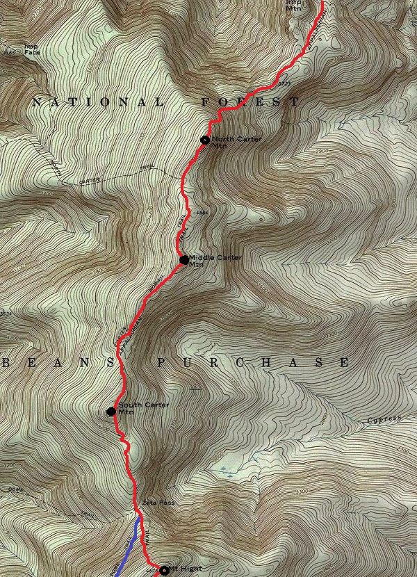 mount moriah map