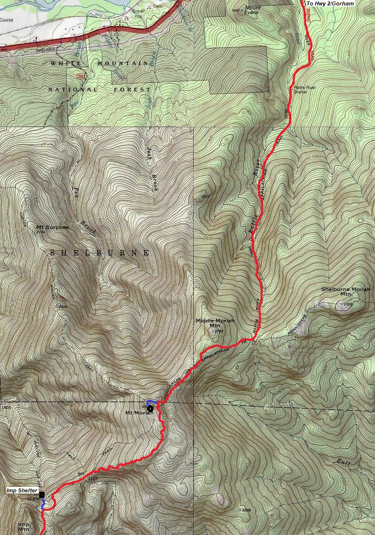 mount moriah map