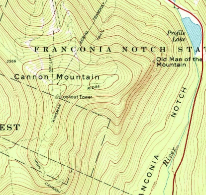 cannon mountain map