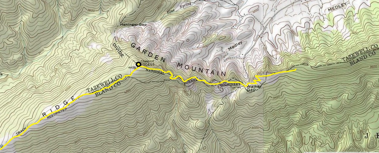 Chestnut Ridge map