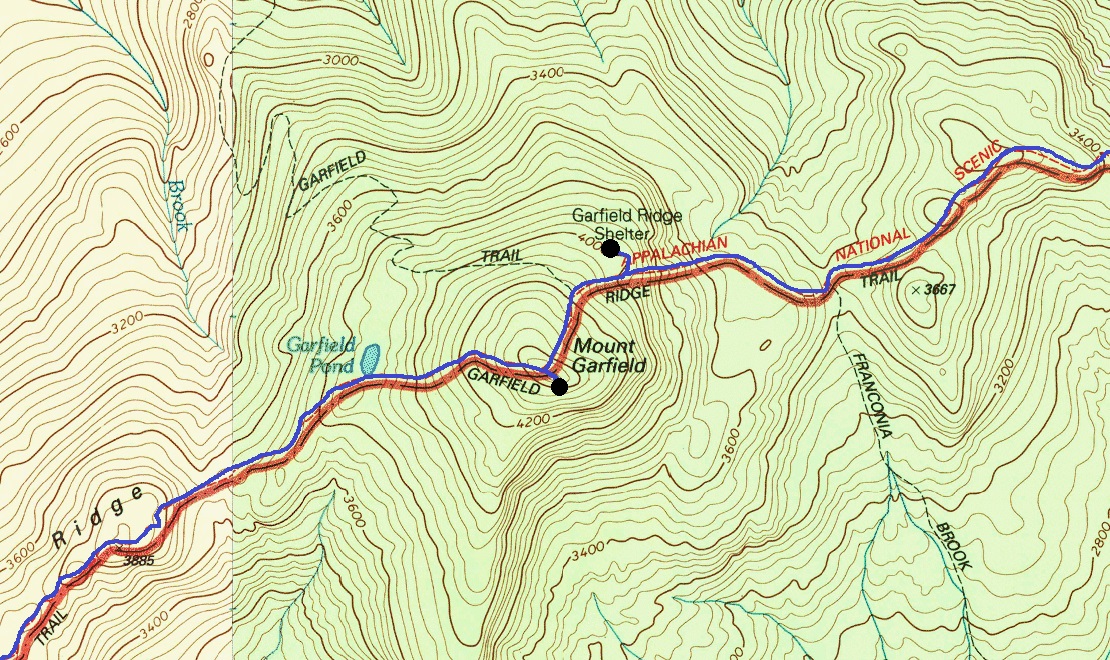 Mount Garfield map
