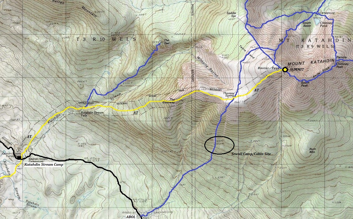 mount katahdin topo map