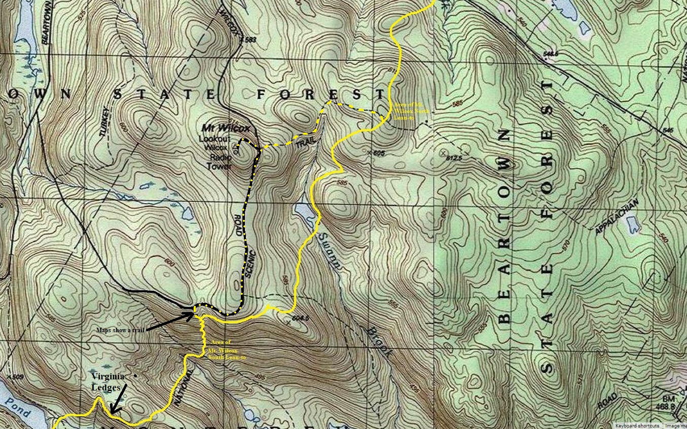 mount-wilcox topo map