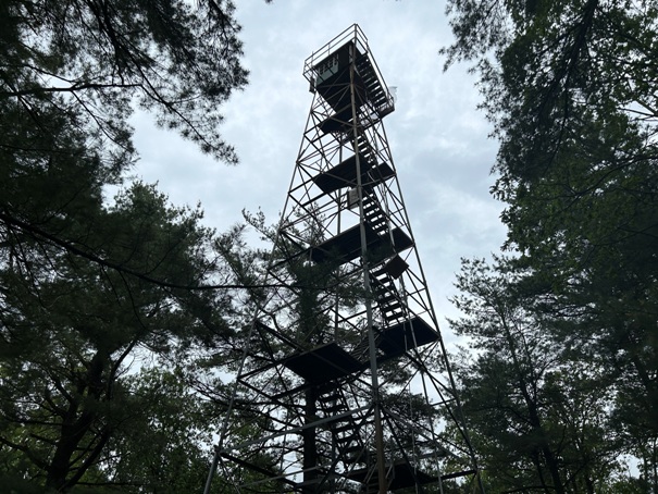 snowy mountain tower