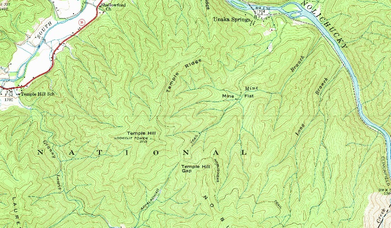temple hill lookout map
