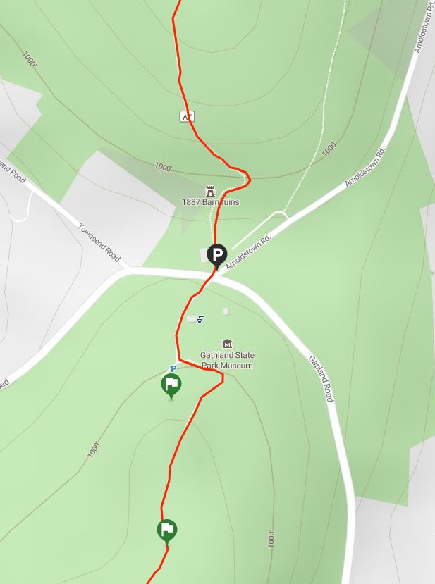 Gathland State Park map