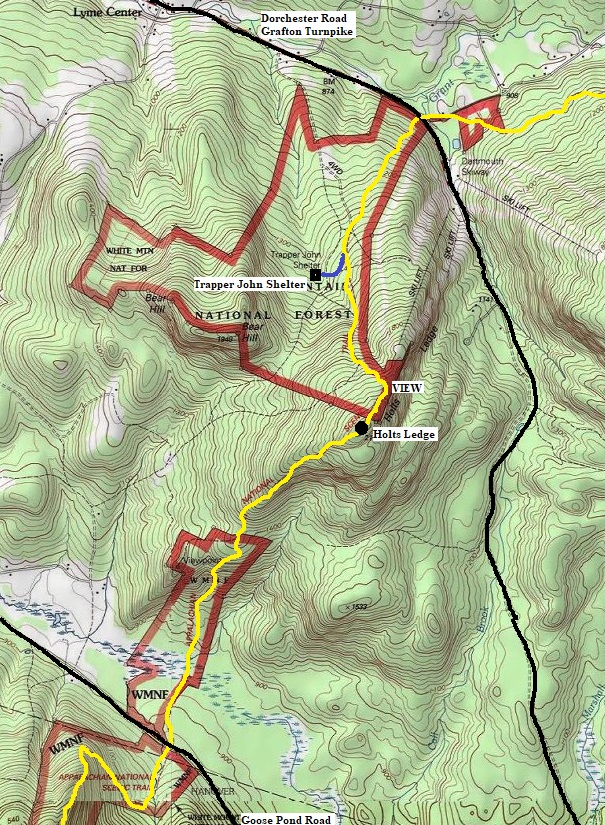 Holts Ledge map