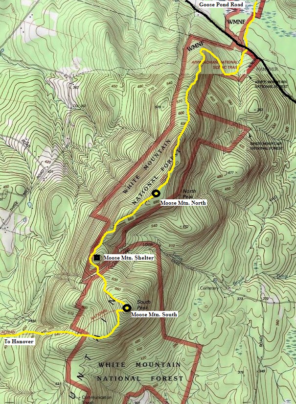 Moose Mountain map