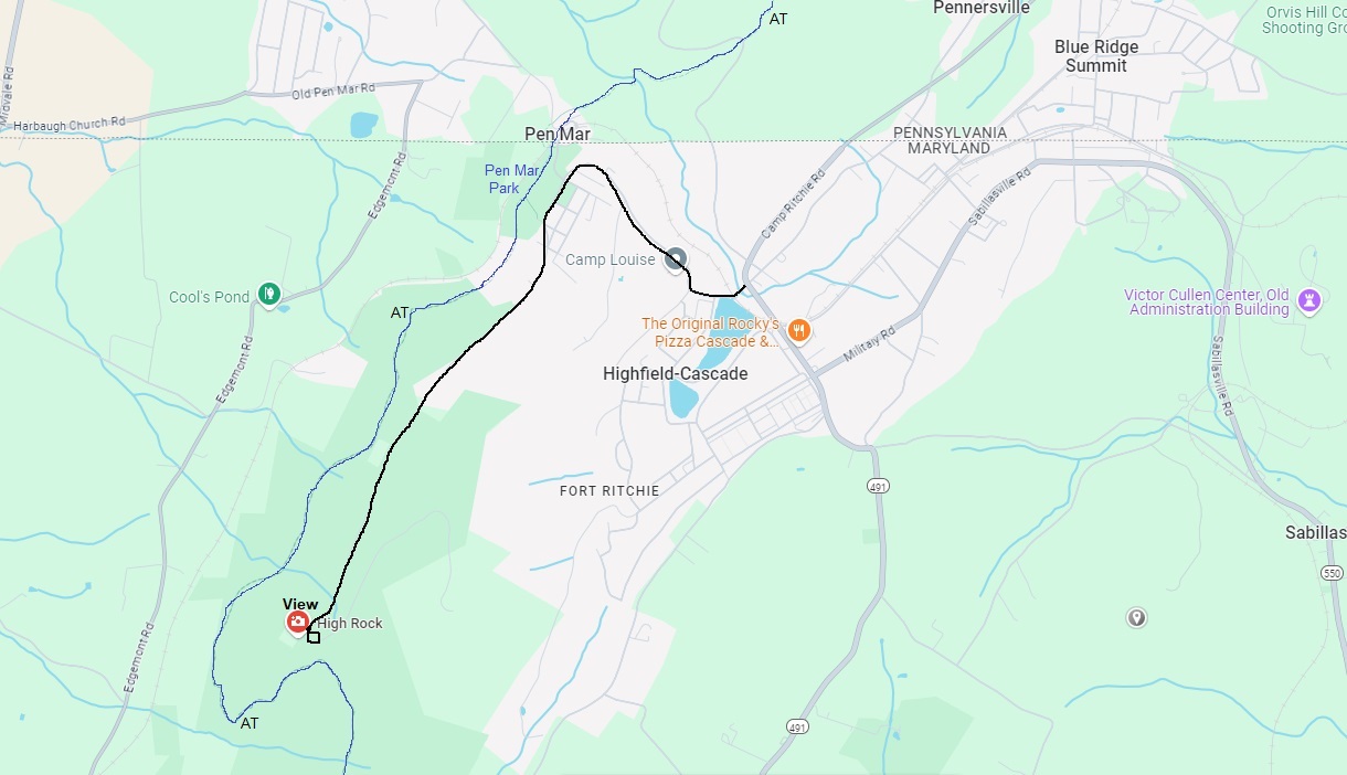 high rock viewpoint map