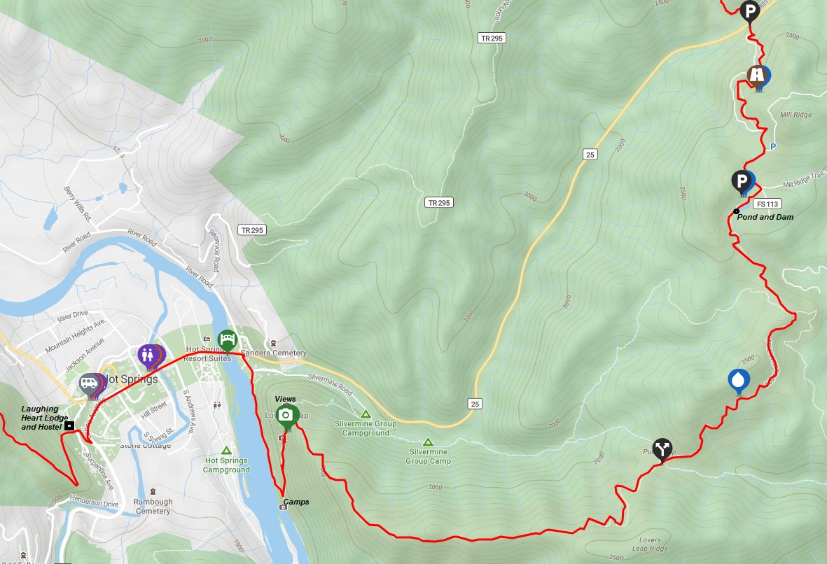 hot springs map