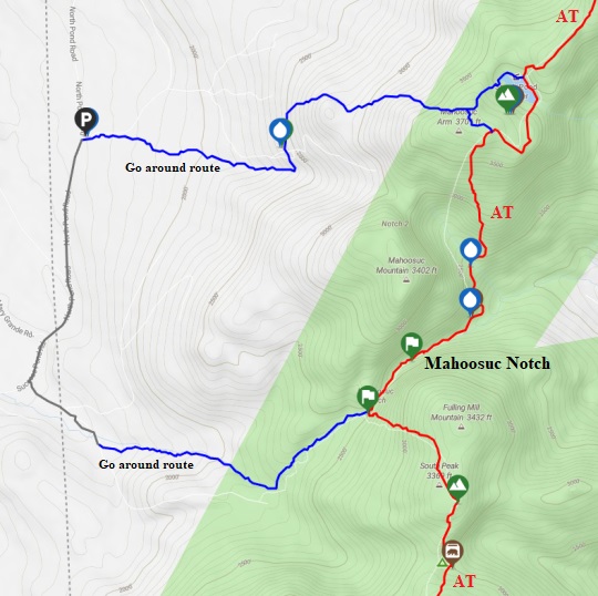 mahoosuc notch map