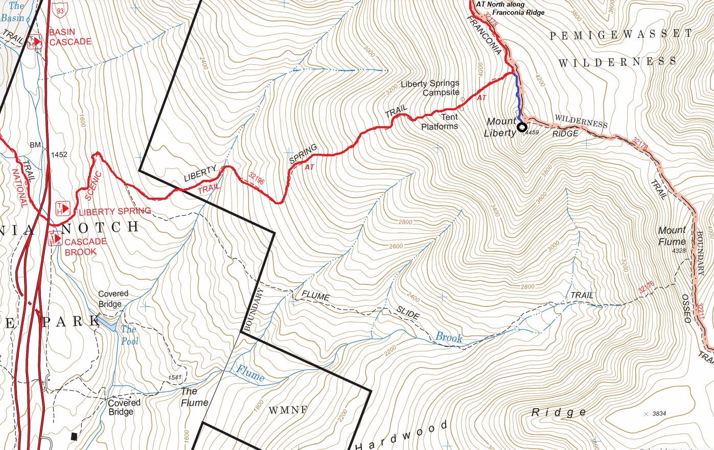 mount liberty map