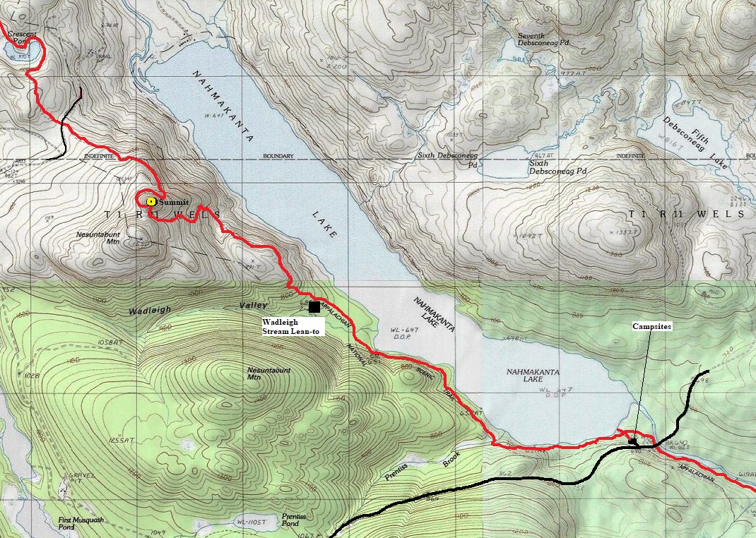 nahmakanta lake map