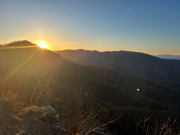 sunset appalachian trail