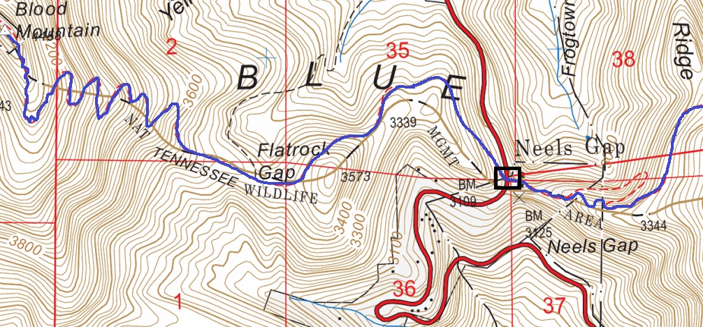 Neel Gap map